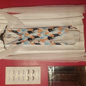 Summer hi low halter tie dress size L